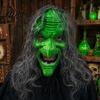 Ретро-стиль Хэллоуинская маска Ведьмы с Реалистичными Морщинами и Клыками Пластиковая Страшная Ужас Старый Костюм Маска Лица Жуткий Косплей Реквизит для Вечеринки,