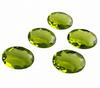 Овальные драгоценные камни из зеленого кварца - ограненные кабошоны качества ААА