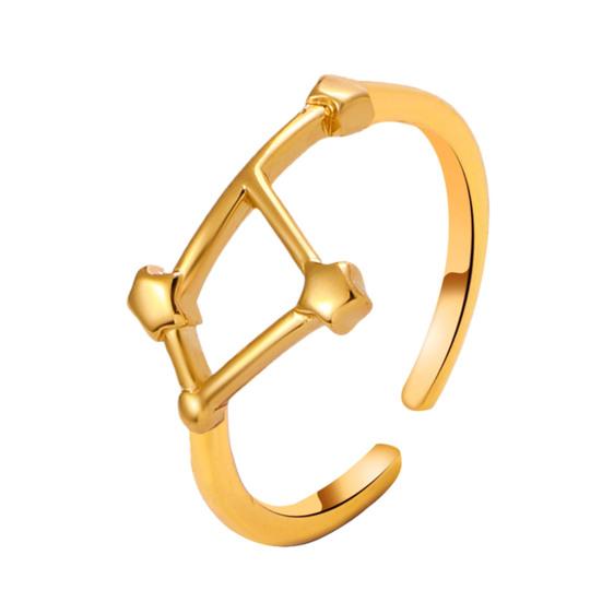 Студенческое кольцо Покрытие гальваникой Регулируемое открытие Звезда Символ Кольцо для пары Совпадающее кольцо Сплав Ювелирное изделие Подарок