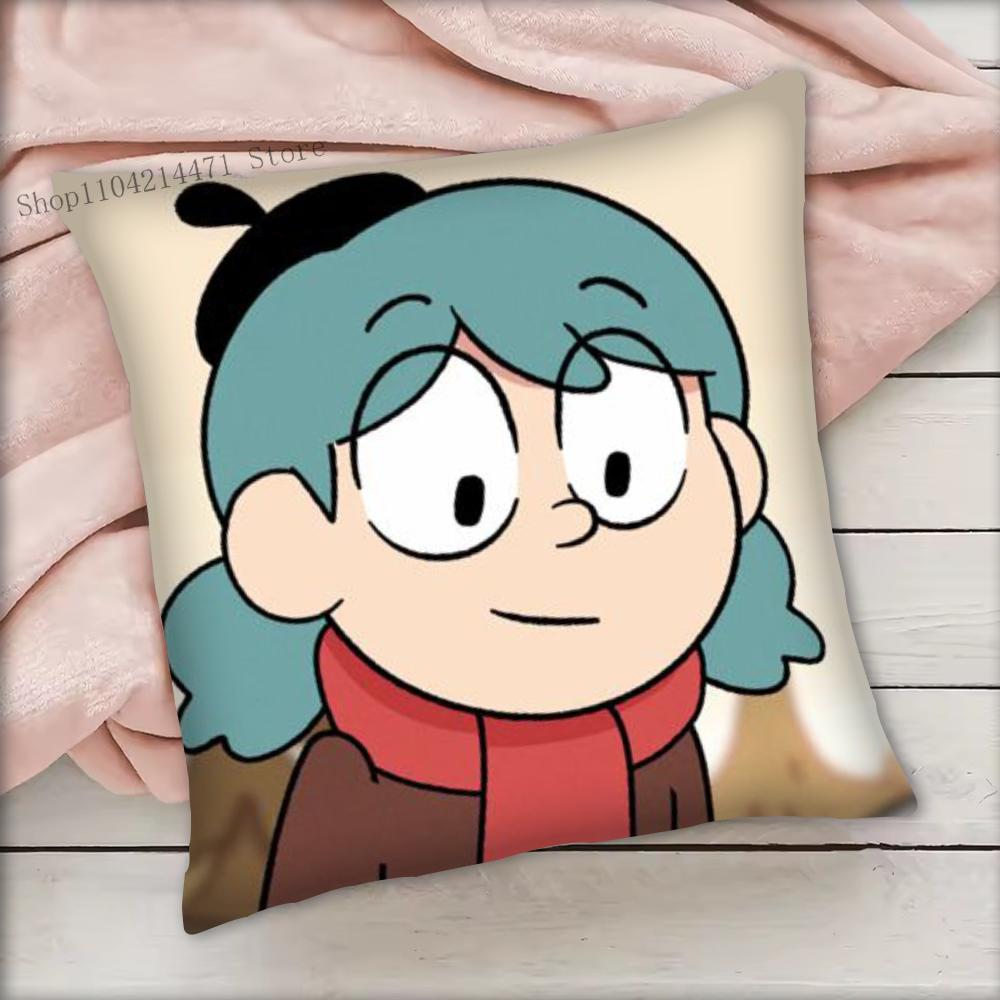 1 шт. H-Hilda Мультяшная девочка Наволочка Квадратная Спальня Диван Досуг Комфортная Подушка Автомобиль Гостиная Украшение для дома
