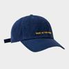 LOOKING4U On the Moment Lettering Cotton Logo Ball Cap C3 Navy