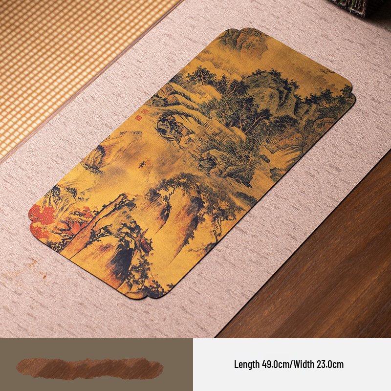 Shangqi Qingming Riverside Scene Double-Sided Tea Mat & Table Runner