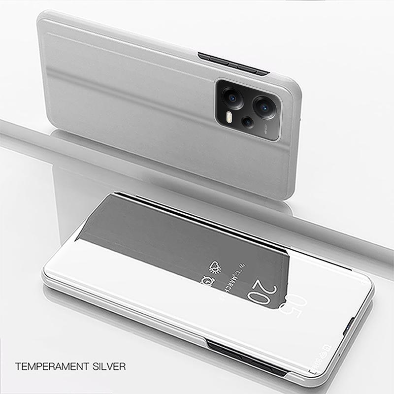 Кожаный зеркальный раскладной чехол для телефона Xiaomi Poco X5 Pro 5G Poko Pocco X 5 5X X5Pro PocoX5 PocoX5Pro, чехол для телефона