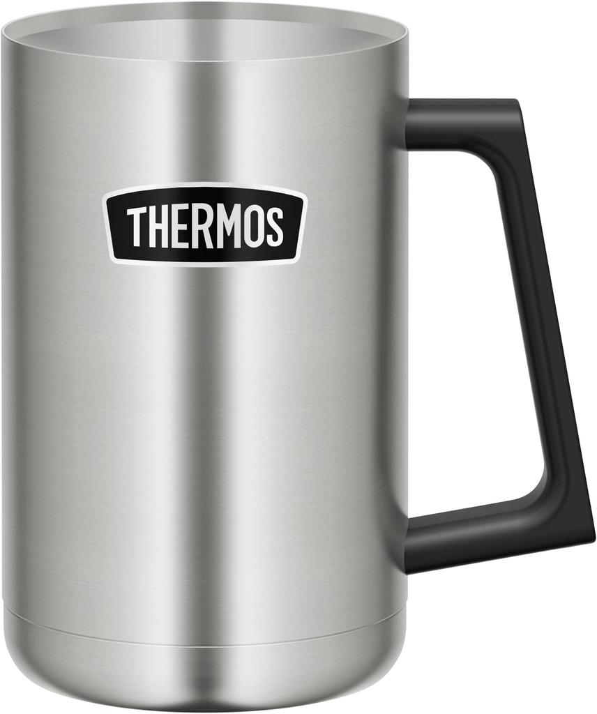 Thermos Outdoor Series Vacuum Insulated Beer Mug 600ml Stainless Steel S ROD-008