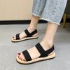 Fashion Summer Fashion Stretch Fabric Knitted Sandals Women Back Elastic Band Platform Shoes Plus Size 35-43 Shoes for Women Sandals