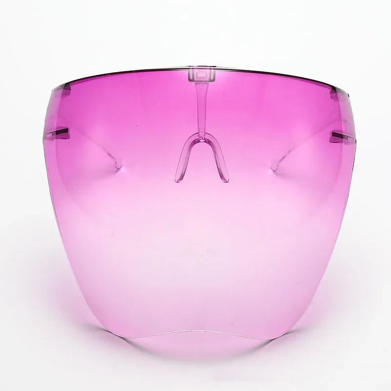 2pcs Protective Faceshield Glasses Sunglasses Transparent Anti-fog Anti-splash Protective Mask Full Face Covered Safety