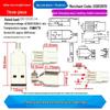 USB 3.0 Type A Male to Female 90/180 Degree and Type B Female Square Port Connector