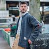 Guernsey Woollens Fisherman Whole Garment Cardigan - Charcoal