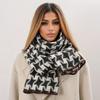 New Winter Scarf Cashmere Brand Women Shawl Luxury Houndstooth Thick Warm Pashmina Wrap Hijab Foulard Bufanda Female Stoles