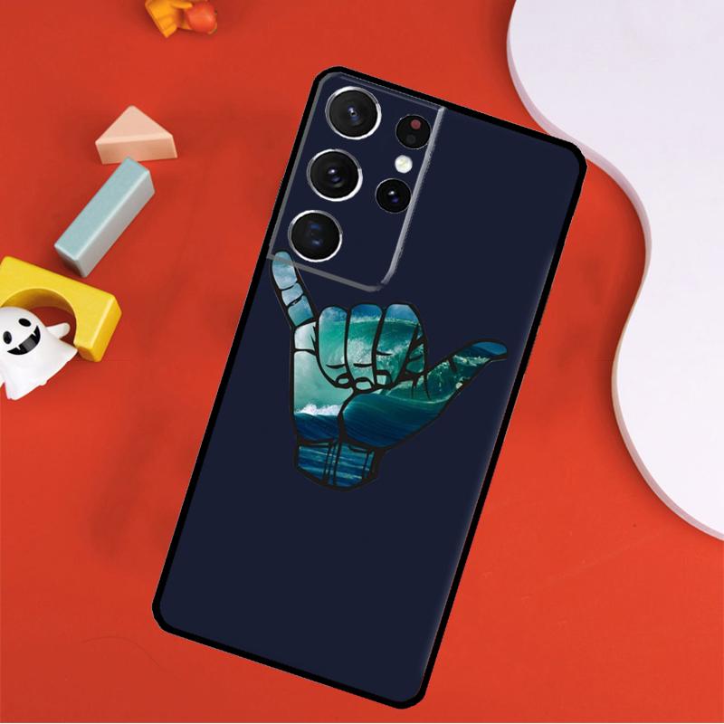Чехол для телефона Surfer Surf Hang Loose Shaka для Samsung Galaxy S25 Ultra S9 S10 S20 S21 FE S22 S23 S24 Plus S24 Ultra