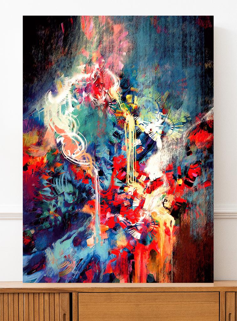 Абстрактный постер - абстрактная живопись