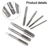 7 Pieces For M3 Metric Thread Tap Drill Bits Set HSS Straight Fluted Screw Taps for Threading In Auto Repair and Machinery