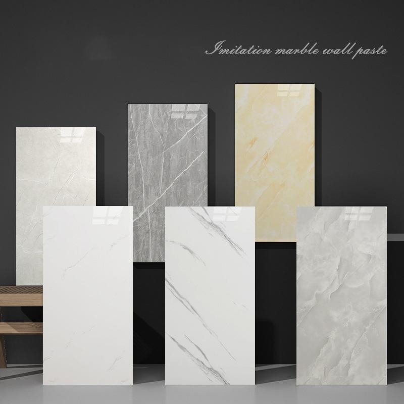 Самоклеящаяся 3D имитация плитки для оклеивания стен обоями для украшения стен туалета кухни водонепроницаемые мраморные наклейки