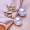 KNIKOO Серьги для женщин, модные жемчужные серьги, ювелирные изделия для свадьбы, невесты, вечерние серьги, подарки