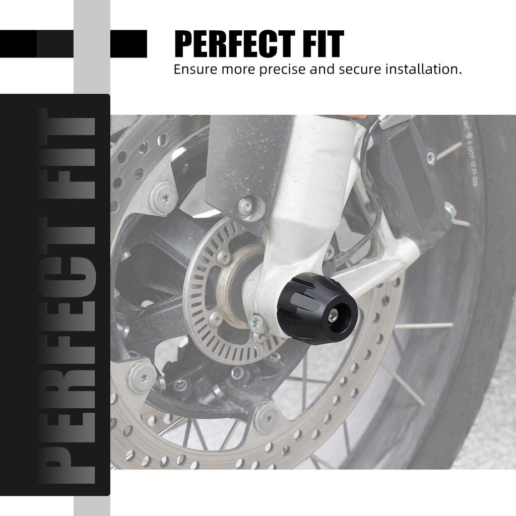 NICECNC For BMW R1250GS Adventure 2018-2024 Motorcycle Front Wheel Slider Crash Guard For BMW R1250GS 2018-2023 R1250GSA 2024