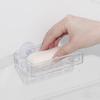 Reusable Soap Drying Rack Transparent Sponge Rack Suction Cup Soap Dish  Bathroom Accessories