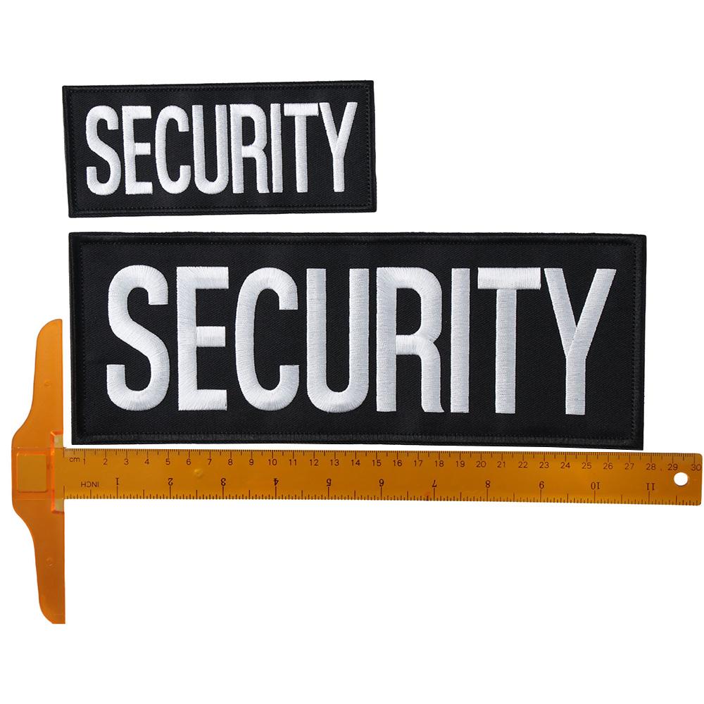 2 Pack Large Security Vest Small Security Badge Officer Patch Security Patches  Jacket