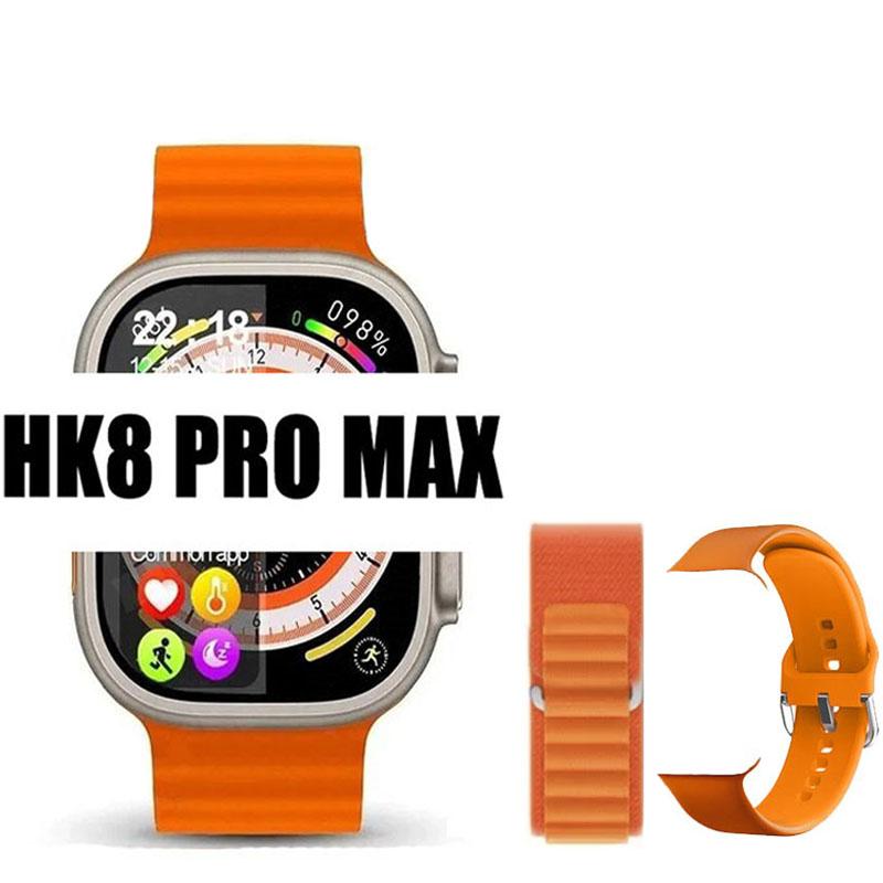 Оригинальные умные часы Hk8 Pro Max для мужчин, серия 8, 49 мм, 2,2 дюйма, экран RTAE с высокой частотой обновления, NFC-компас, игровые умные часы для Apple iPhone