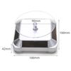 360 Rotating Solar Showcase LED Light Rotating Display Stand  Viewing Jewelry