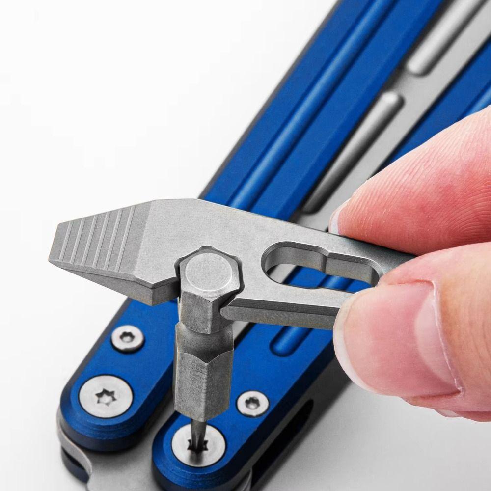 Wear-resistant Bottle Opener Titanium Zinc Zinc Alloy Keychain Pendant Hexagon Wrench Mini Pry Bar  Portable
