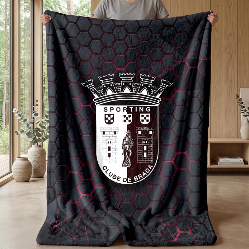 Braga FC Soft Flannel Fleece Blanket Lightweight Cozy Warm Throw Blanket For Sofa Bed Home Decor