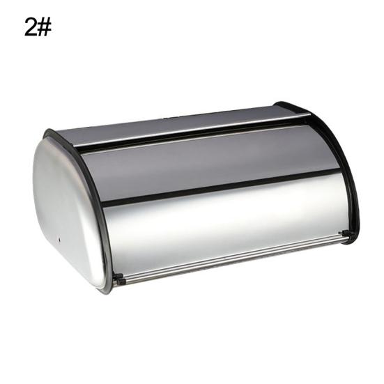 Home Hotel Steel Bread Kitchen Large Stainless Holder Storage Container Box Bin