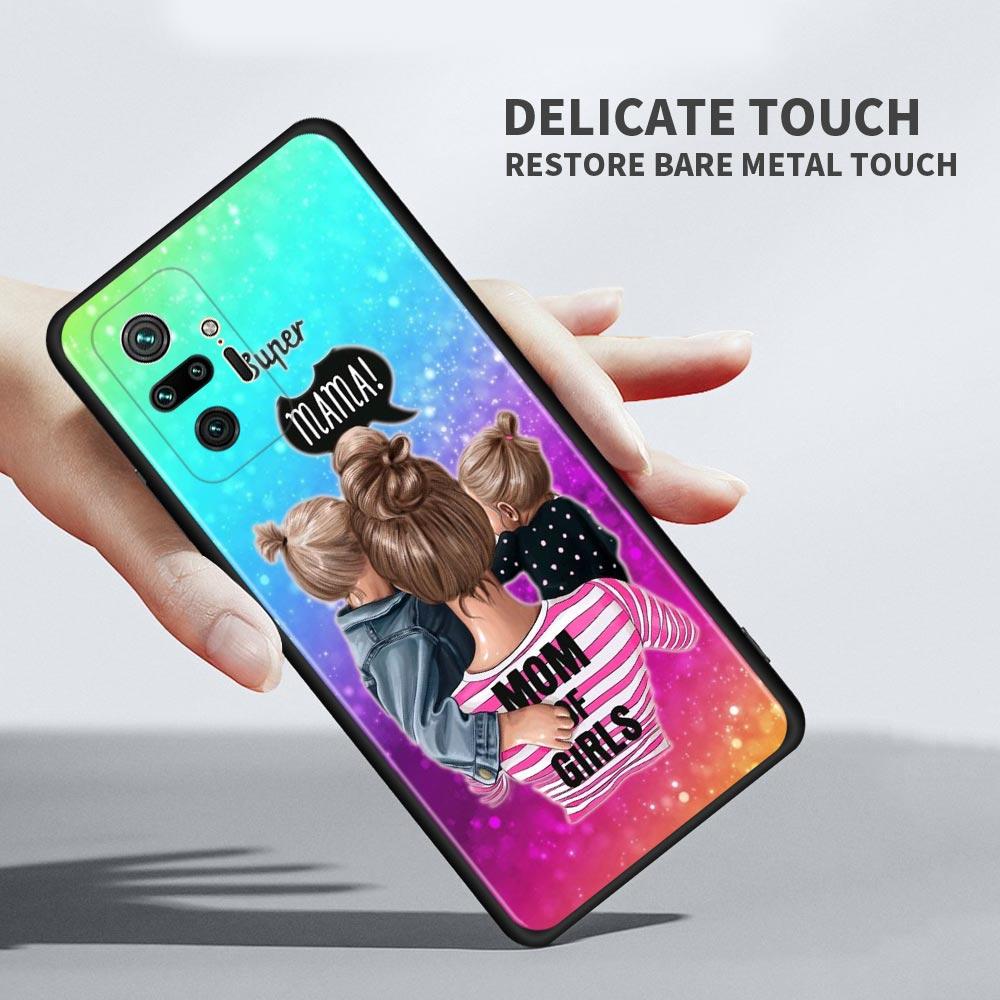 Чехол для Redmi Note 10 Pro Max 9 9t 9s 8 8t 7, чехол из ТПУ для Redmi K40 Pro Plus 9 9a 9c, чехол для мамы и дочки