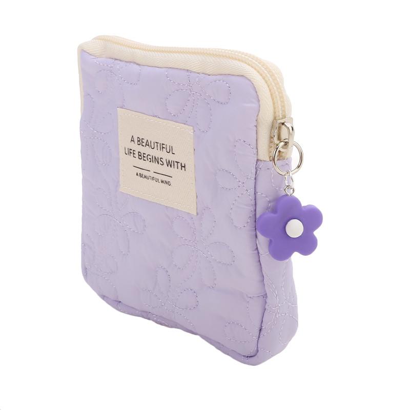 Женская маленькая косметичка, дорожный мини-органайзер для гигиенических салфеток, органайзер для макияжа, монет, денег, карт, помады для хранения