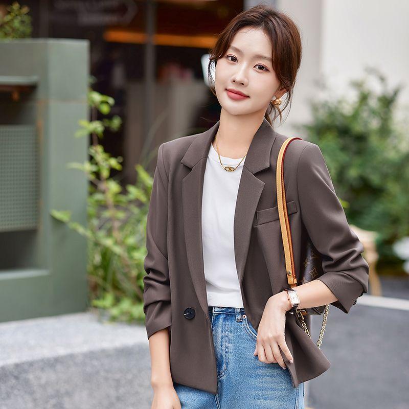 Модный короткий пиджак женский осенне-зимний осенний новый темпераментный повседневный темпераментный костюм