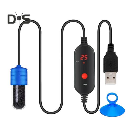 Аквариумный обогреватель Mini Betta Fish Tank Heater Погружной обогреватель для рыб с цифровым дисплеем Регулируемый небольшой обогреватель для аквариума Термостат