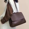 Genuine Leather Women's Premium Hand Bill Shoulder Bag Cowhide Simple Fashion Large Capacity Cross-body Bag