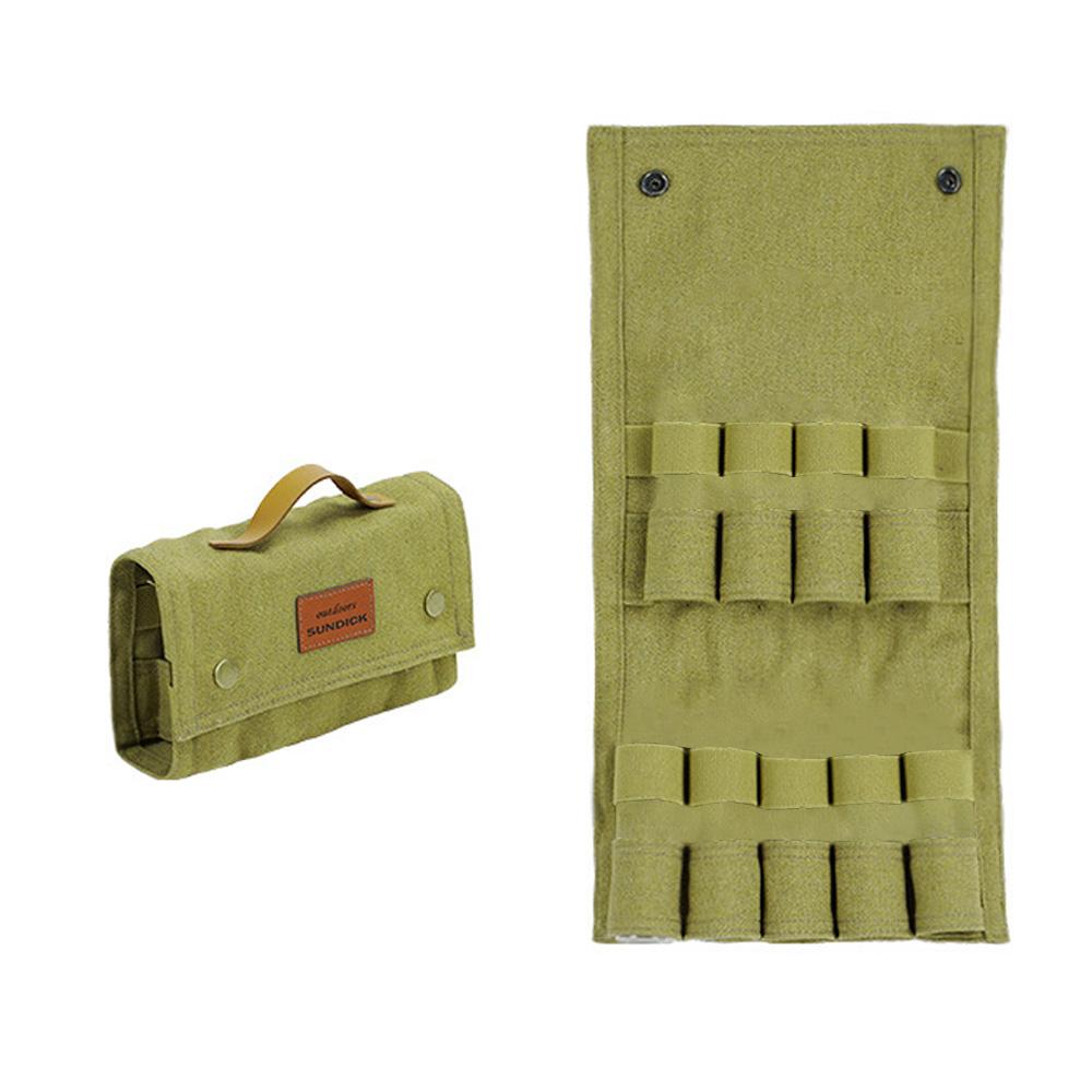 Outdoor Seasoning Bottle Storage Bag Travel Spice Holder with Spice Bottle for Camping Hiking