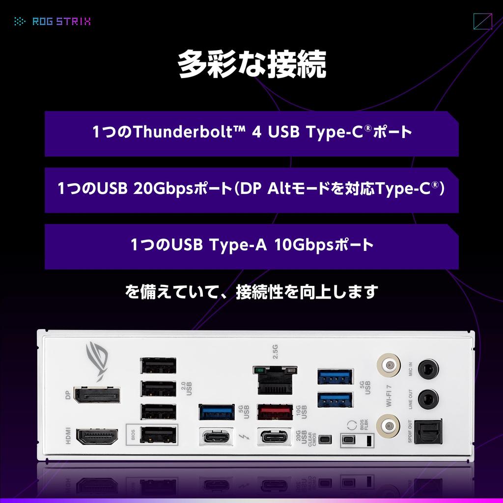 ASUS Intel Core Ultra Processors Socket LGA1851 Compatible B860 Equipped STRIX GAMING WIFI Domestic Authorized Distributor Product (Series 2)