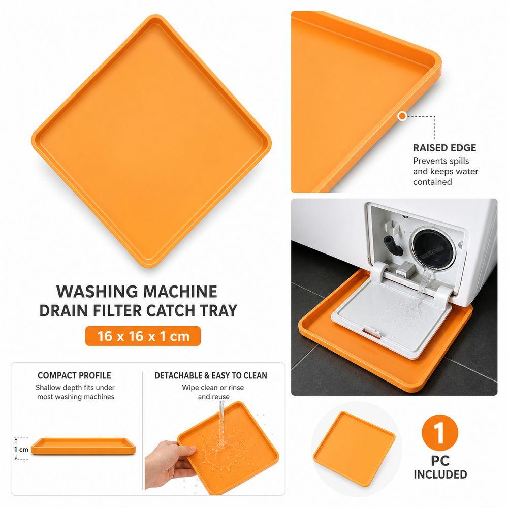 Detachable Washing Machine Drain Tray Universal Leak Catch Pan Washing Machine Maintenance