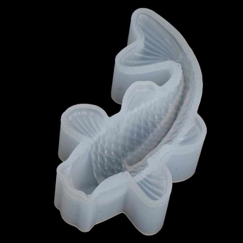 3D Lucky Koi Fish Силиконовая форма Diy Resin Casting Art Mold