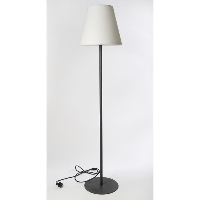 Lampadaire lumineux extérieur - LUMISKY - 150cm - Acier et polyéthylène - Blanc froid