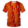 Футболки Ice 3D Printed для мужчин и женщин, Drip, футболки с круглым вырезом, log fashion, уличный стиль одежды, детская верхняя одежда