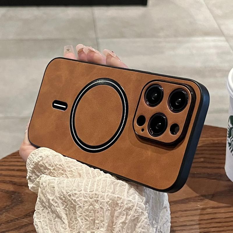 Роскошный беспроводной зарядный магнитный чехол Cortex для iPhone 11 12 13 14 15 Pro Max Plus X Xs XR Magsafe Bumper Cover