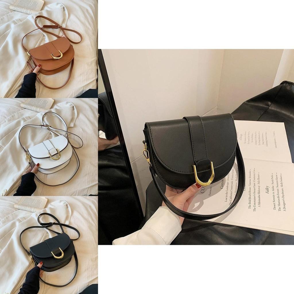 Stylish Casual Crossbody Purse For Women 2023 Autumn Trendy Street Style Saddle Bag