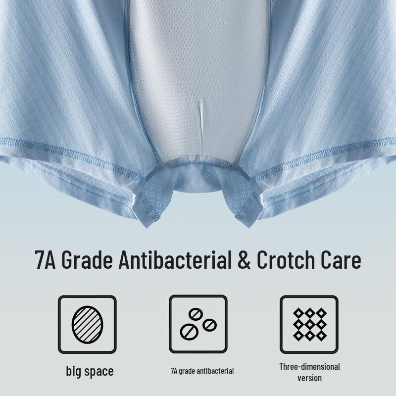 MaoRen 2025 Новое детское антибактериальное нижнее белье из ледяного шелка 7A (4-Pack)