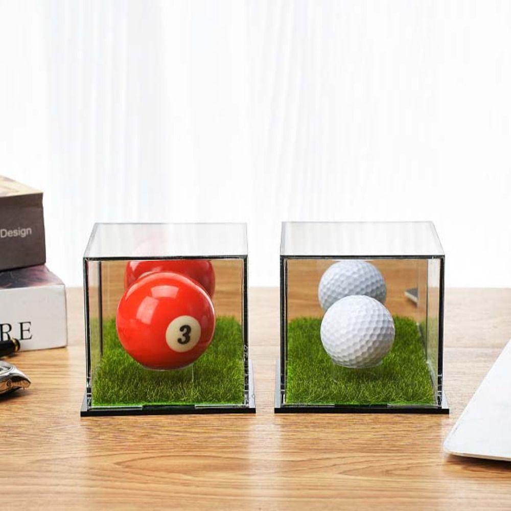 Transparent Golf Ball Display Case Dust Protection Golf Ball Acrylic Box  Collectibles