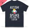 Футболка Autism Speaks Поддержка осведомленности об аутизме Подарок Защитники Аутисты Новый стиль Мужская Женская Camisa Печатный Хлопок Уличная одежда