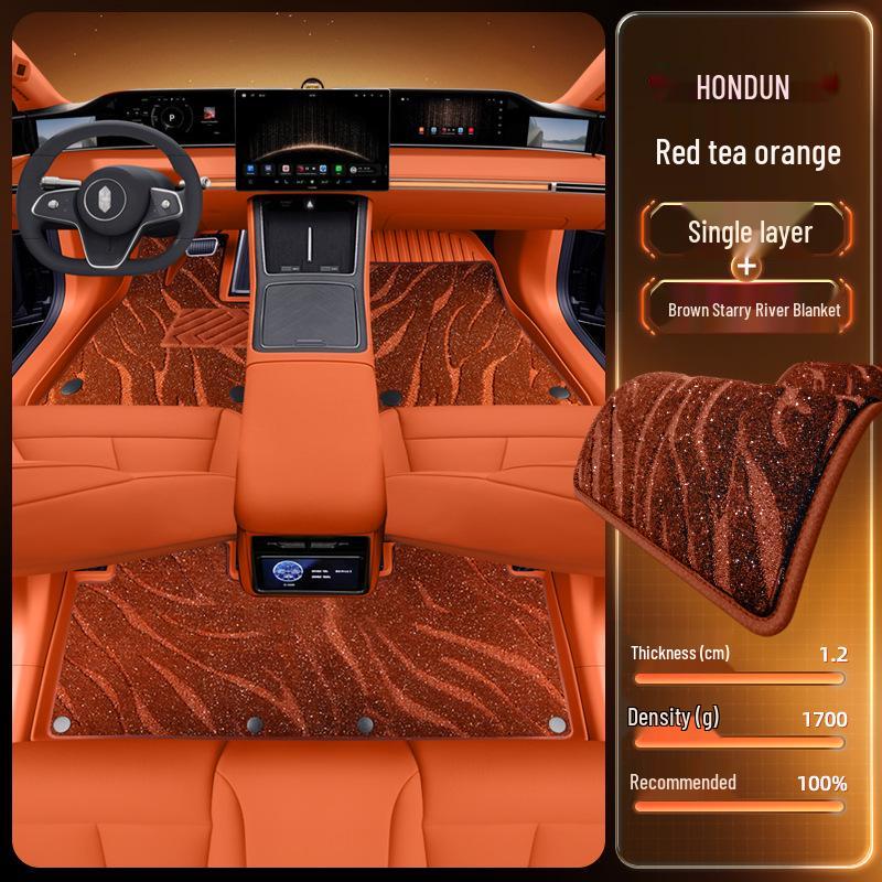 2026 Hongqi S9 ТПЭ Коврики в салон: Полный комплект ковриков в салон для пятиместного автомобиля