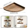 Fan-shaped Shelves Corner Shelves Home Decoration Ample Storage Space High-quality Wood Reliable Storage Solution
