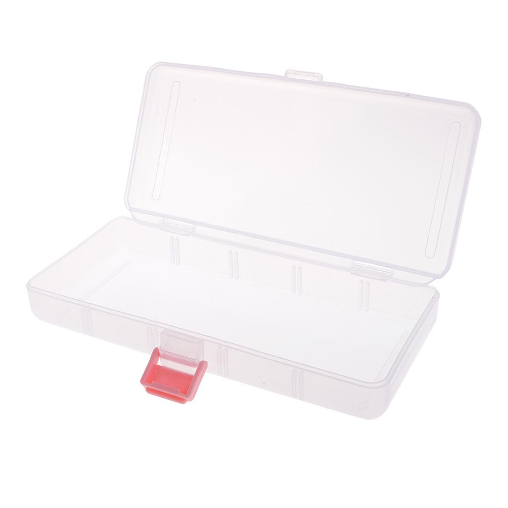 Прямоугольный пластиковый ящик для хранения электронных компонентов, оборудования, мелких деталей