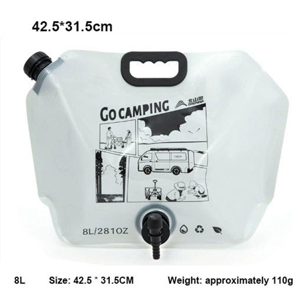 Portable Folding Water Bucket Bag 2.5L/8L Large Capacity Water Container Camping Supplies