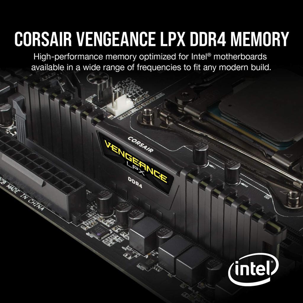 Память для настольного ПК CORSAIR Vengeance LPX Series 32 ГБ x CMK32GX4M2D3600C18 DDR4-3600 МГц [16 ГБ 2]