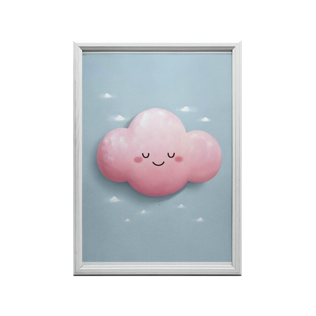 Różowa Chmurka Różowa Chmurka, 50X70 Cm, Bez Ramy, Papier Matowy 230 Gsm