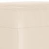 Footstool Beige 60x50x41 cm Microfiber Fabric