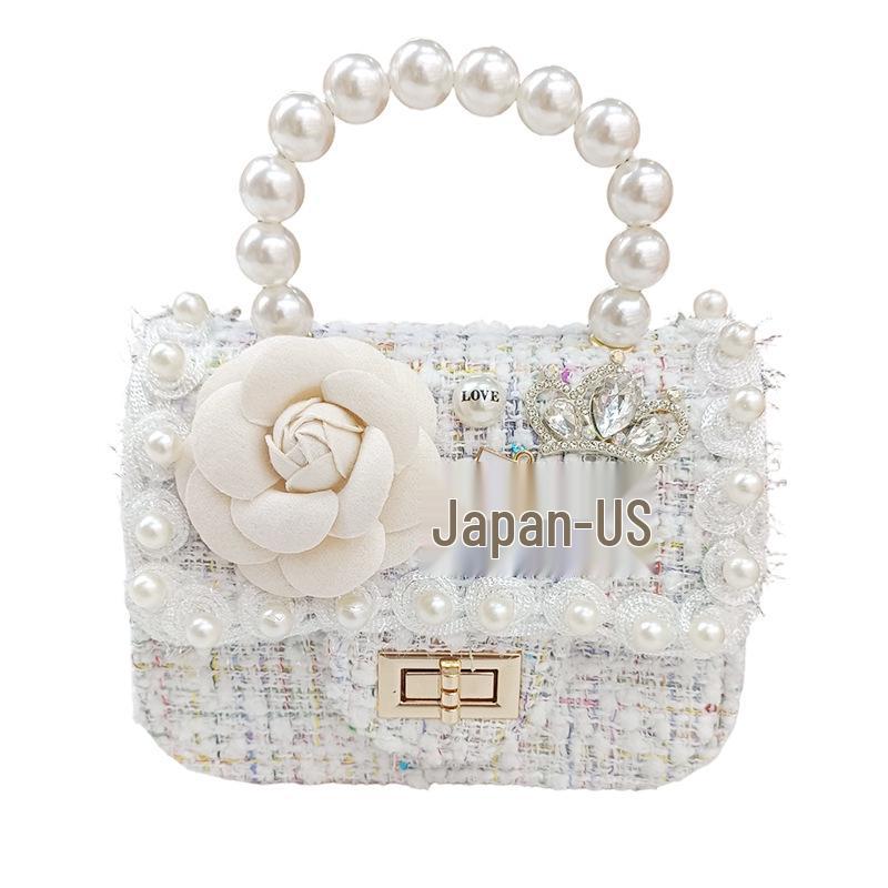 Милая мультяшная женская сумка через плечо с жемчугом и кошелек для монет